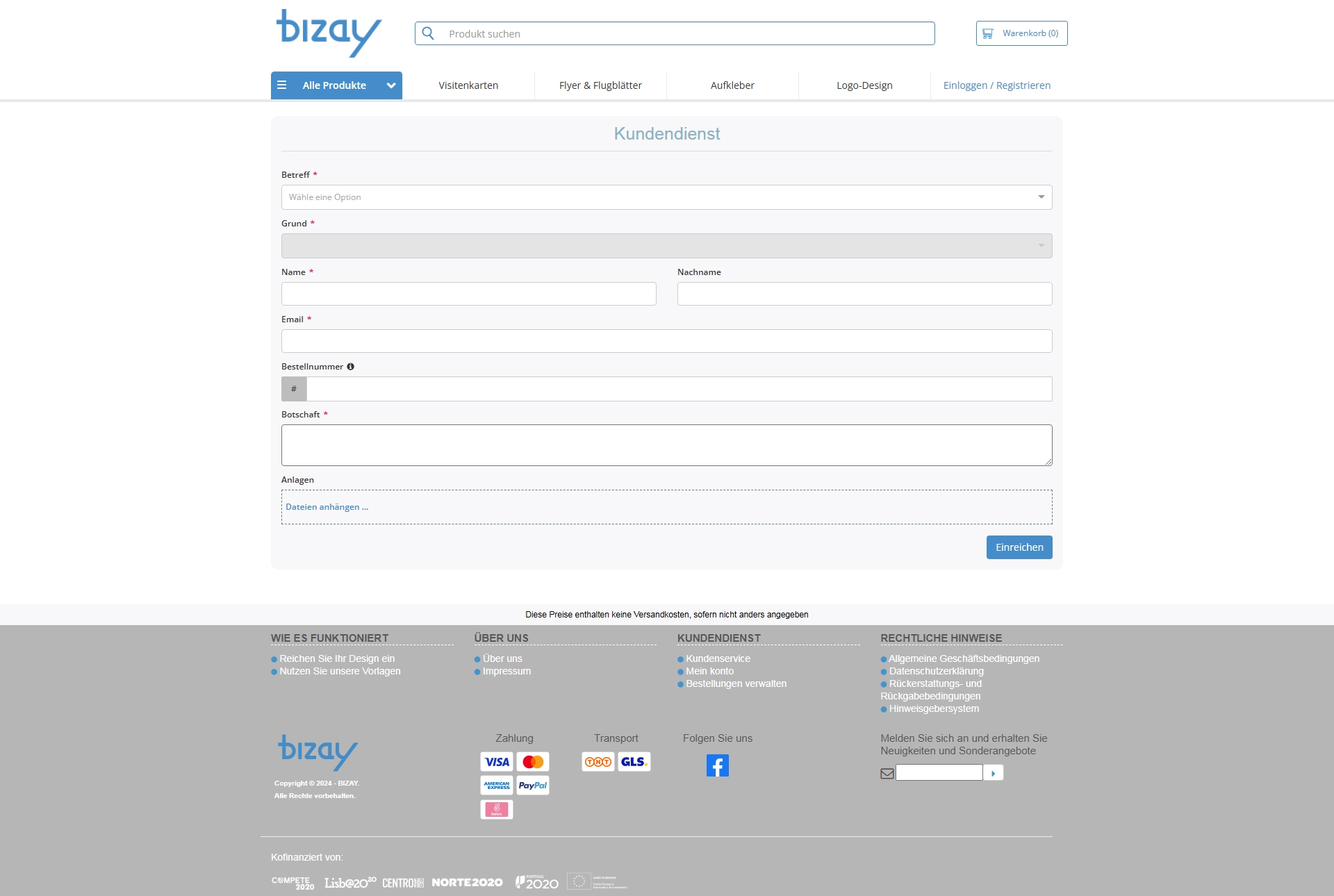 bizay Kundenservice, Telefonnummer, Kontakt