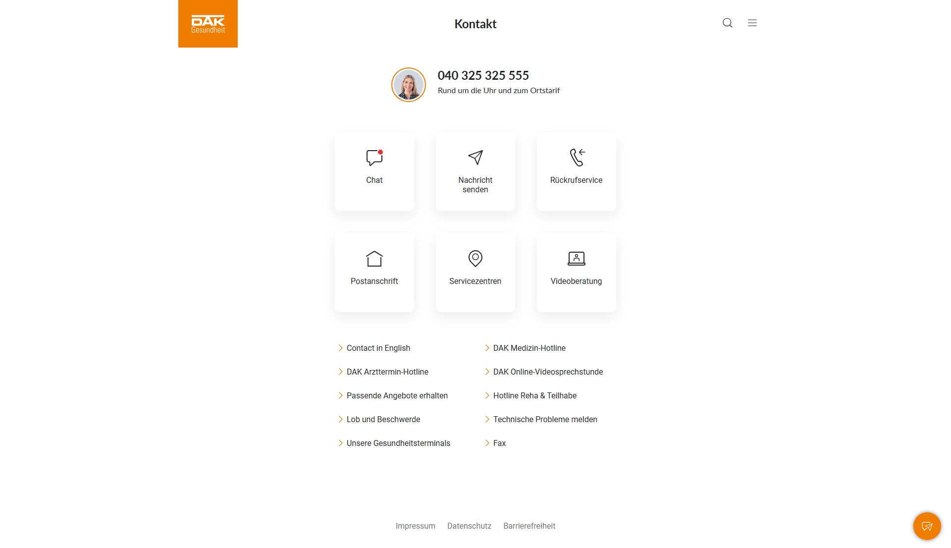 DAK-Gesundheit Kundenservice, Telefonnummer, Kontakt