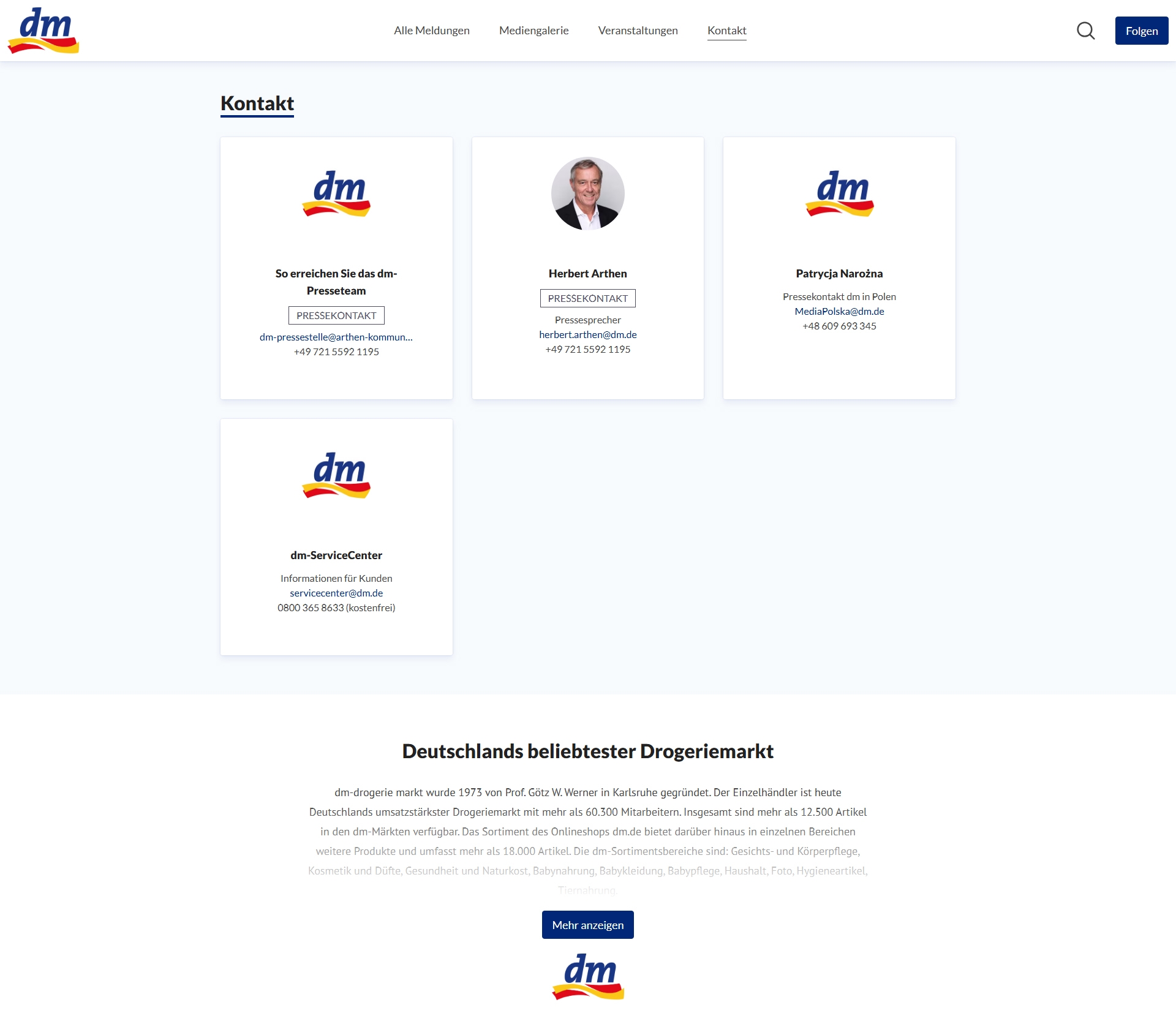 dm Kundenservice, Telefonnummer, Kontakt