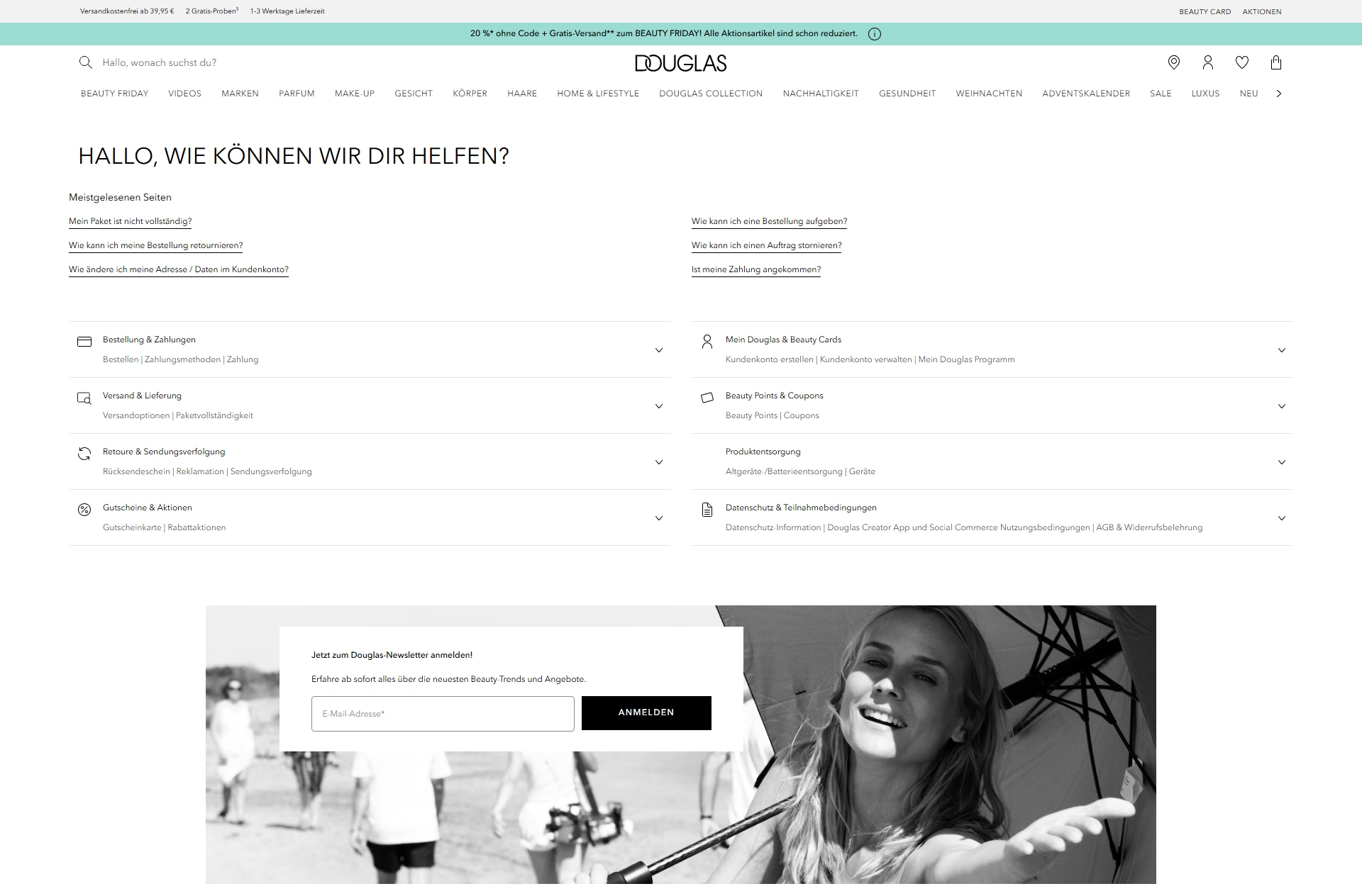 Douglas Kundenservice, Telefonnummer, Kontakt