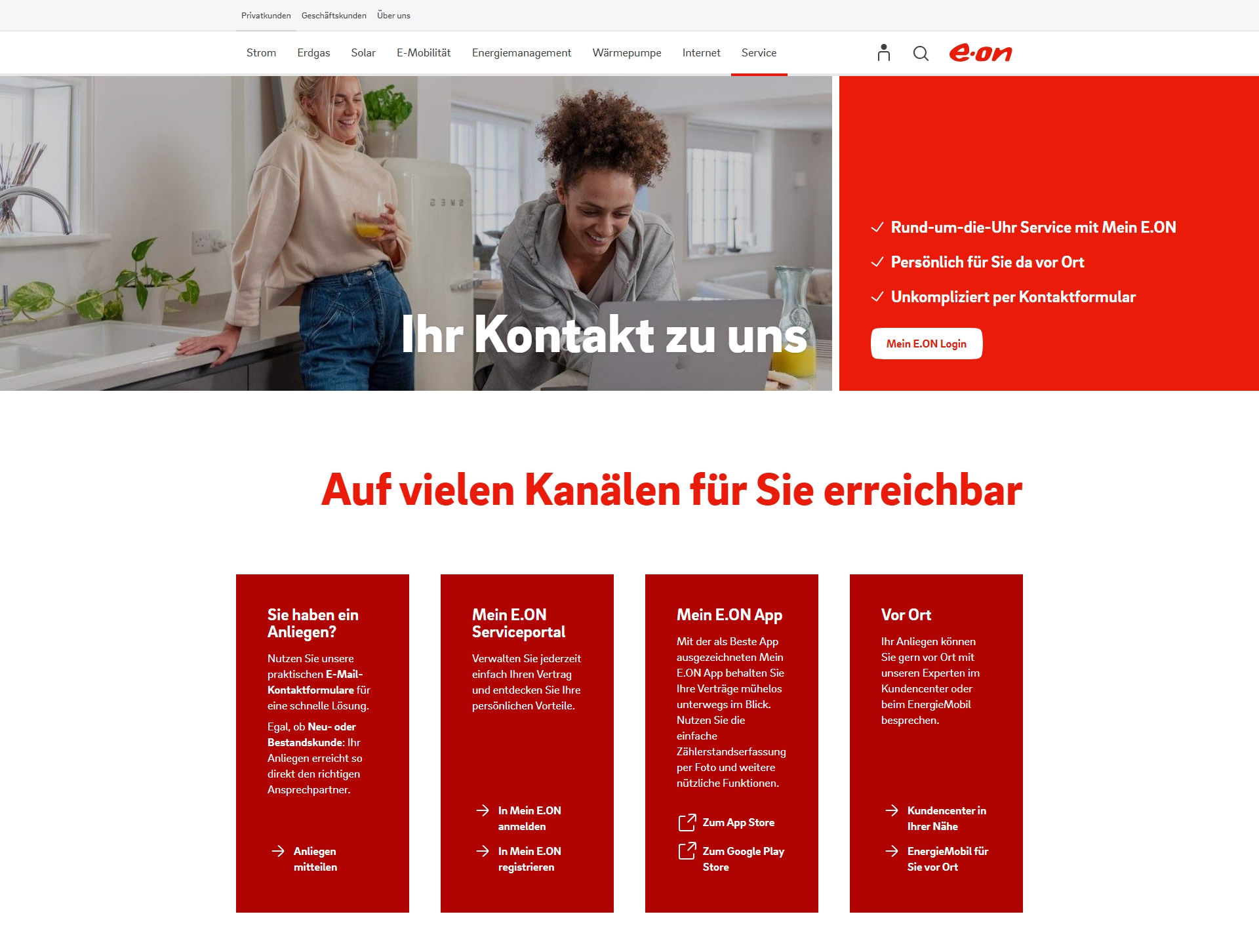Eon Kundenservice, Telefonnummer, Kontakt
