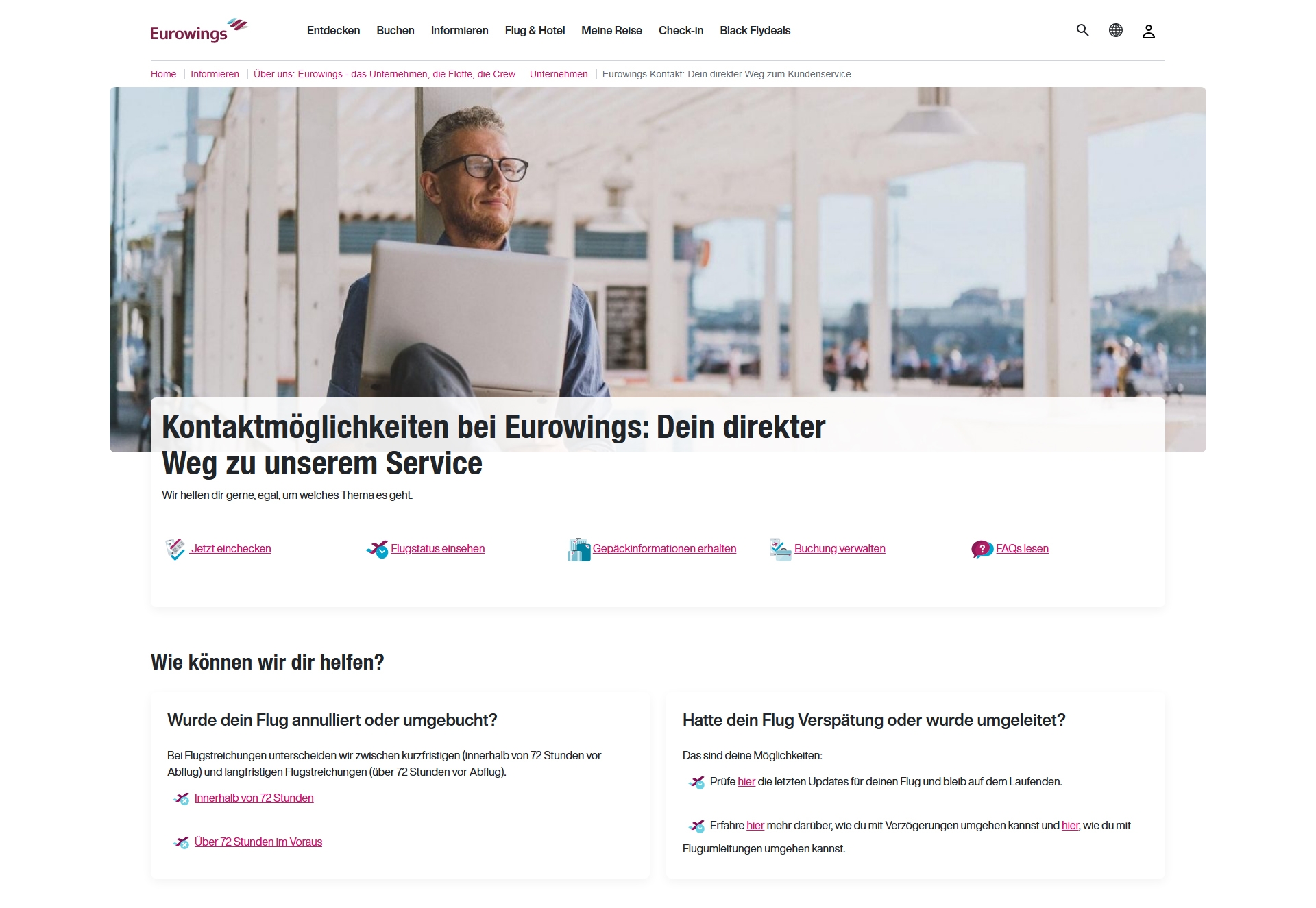 Eurowings Kundenservice, Telefonnummer, Kontakt