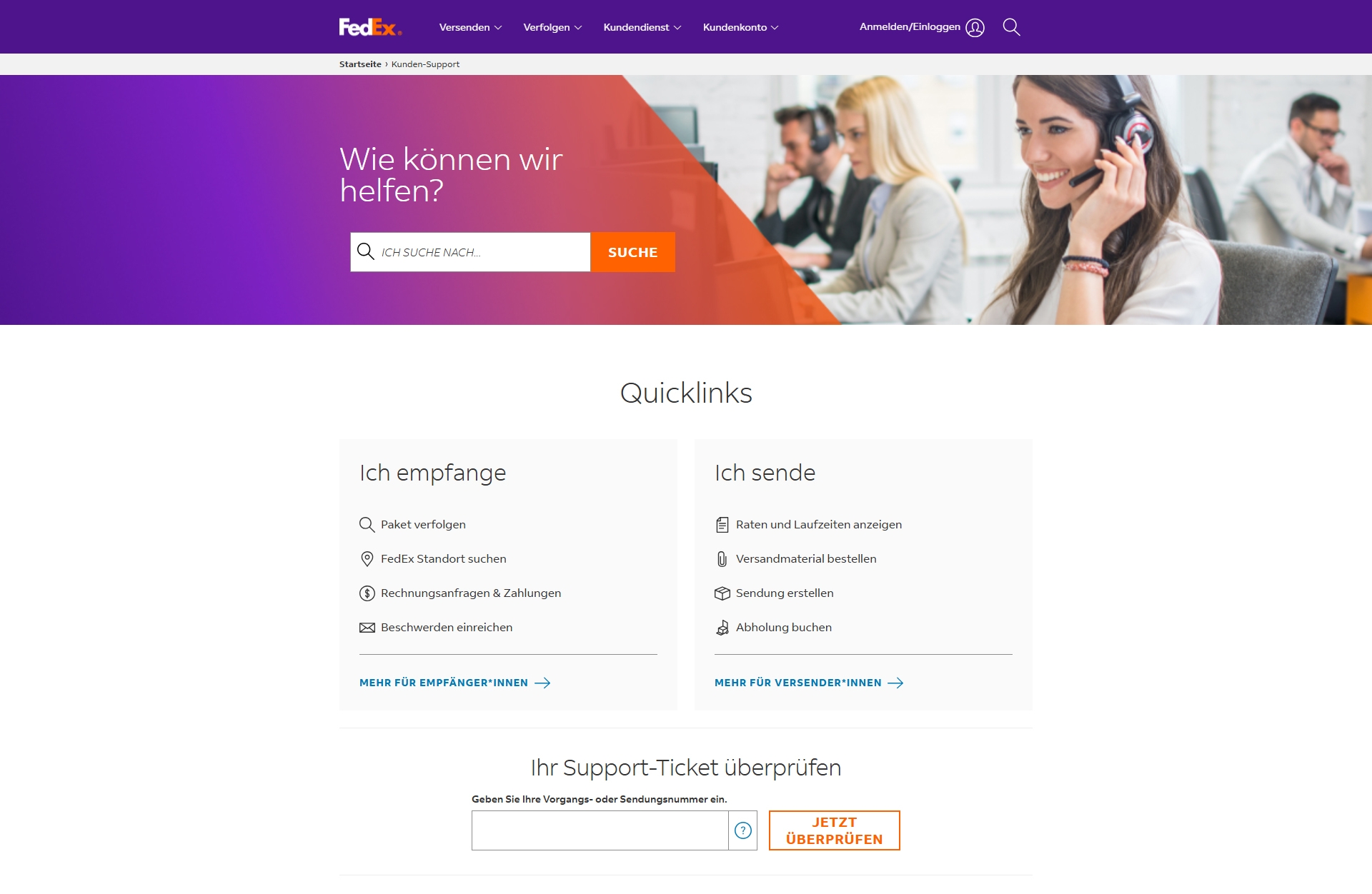 Fedex Kundenservice, Telefonnummer, Kontakt