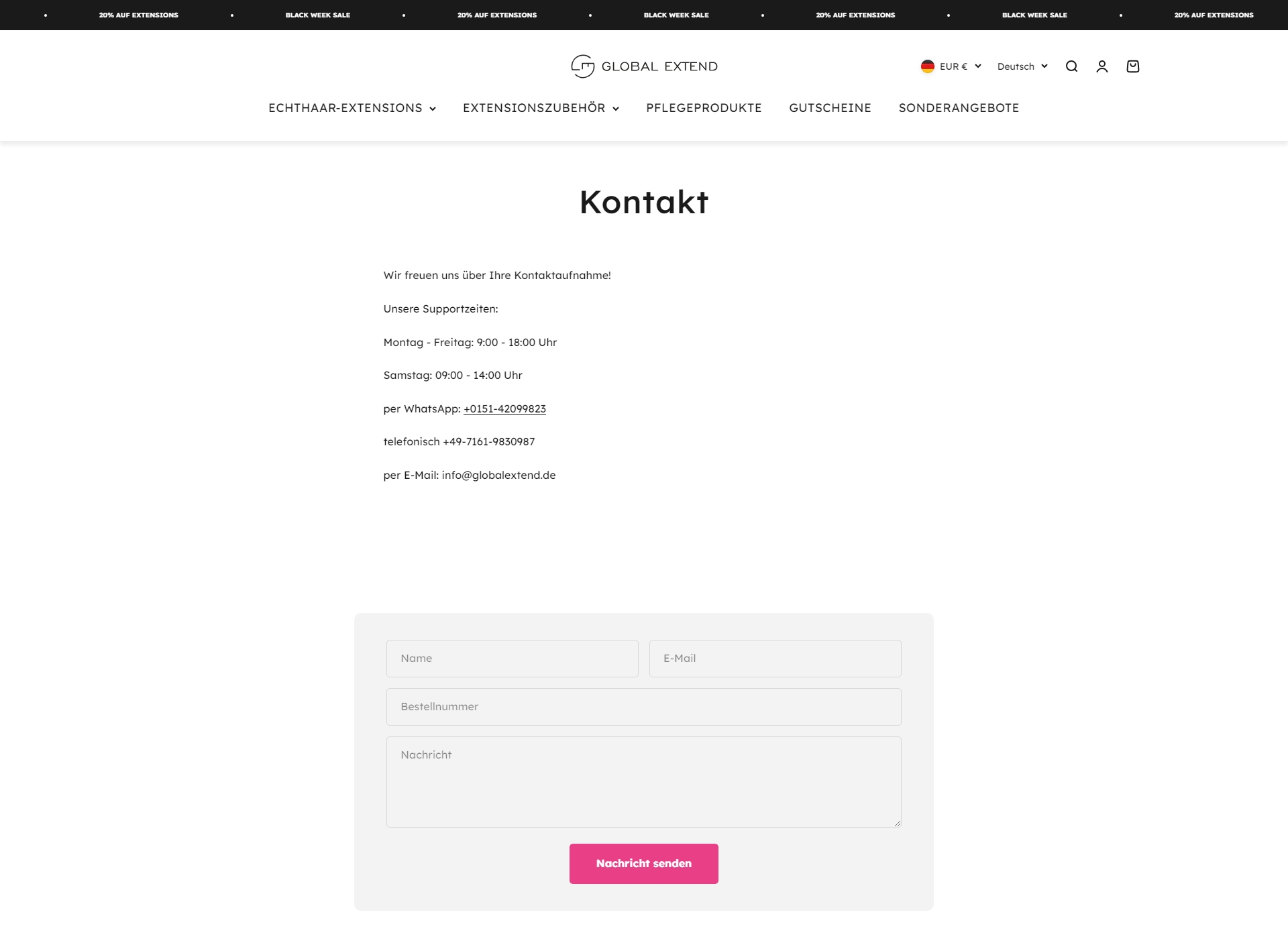 Global Extend Kundenservice, Telefonnummer, Kontakt