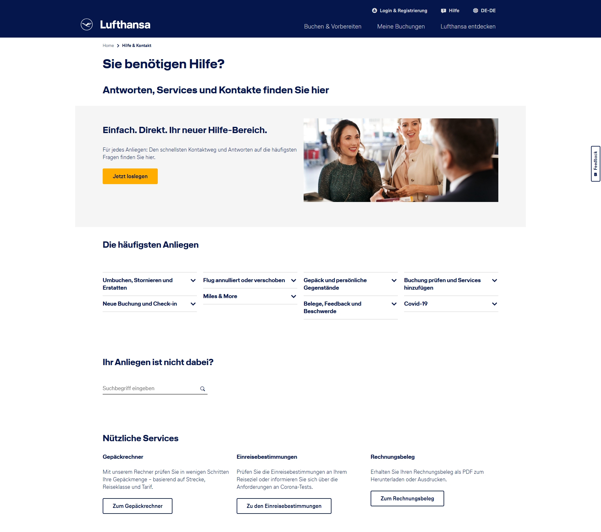 Lufthansa Kundenservice, Telefonnummer, Kontakt