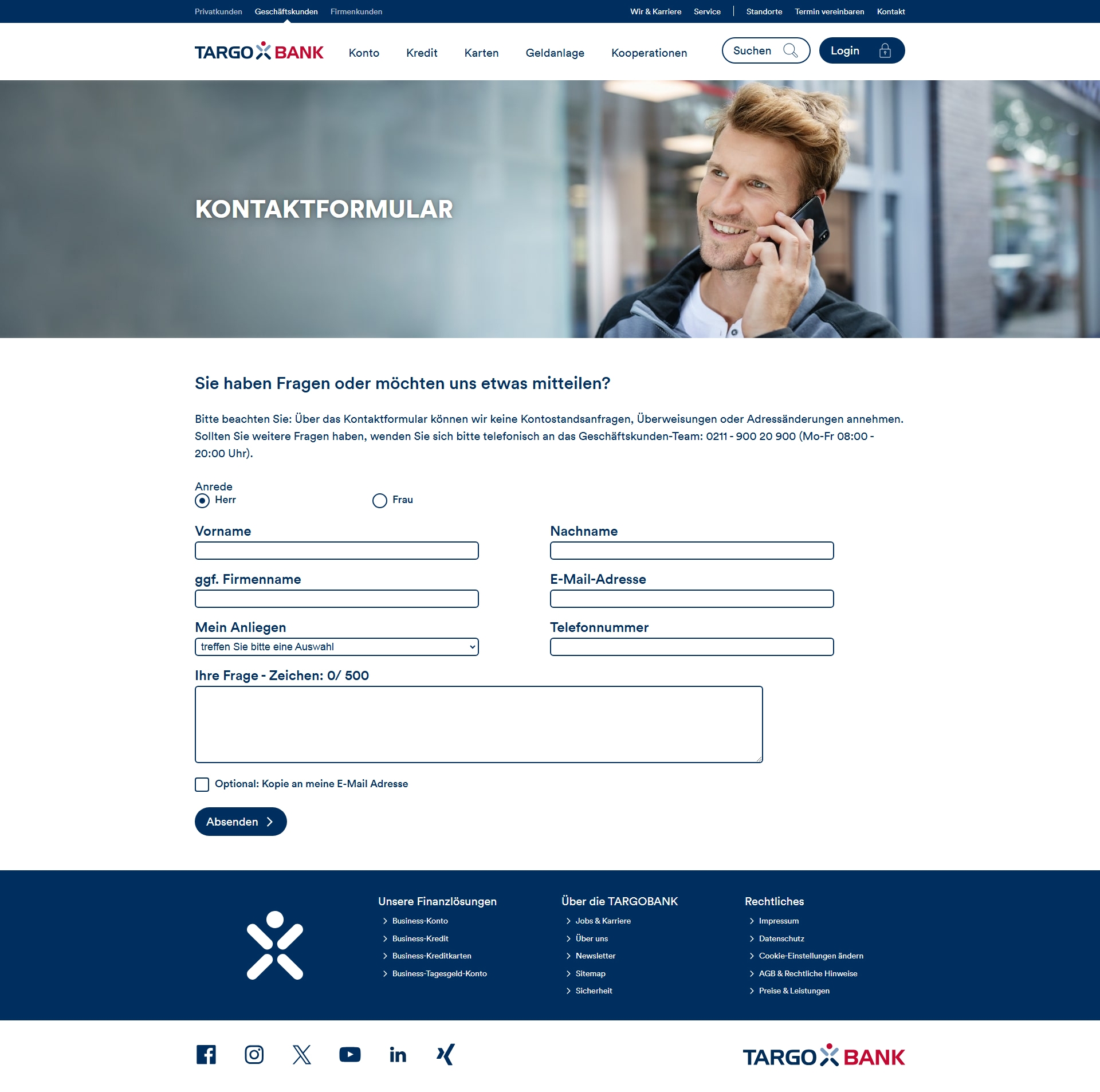 TARGOBANK Kundenservice, Telefonnummer, Kontakt